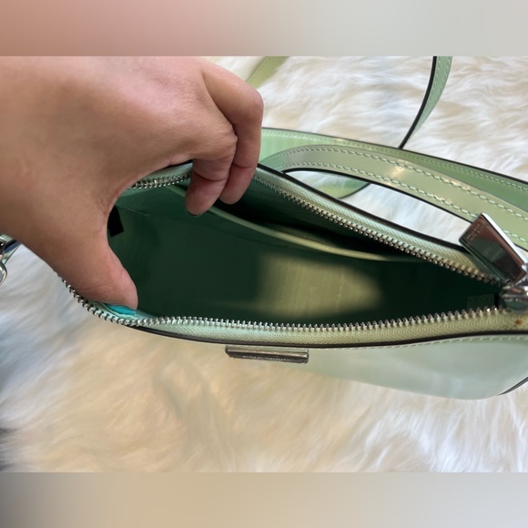 KATE SPADE Sam Icon Small Convertible Crossbody color blue green - Picture 6 of 6